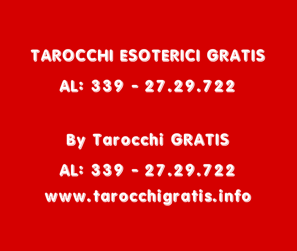 TAROCCHI ESOTERICI GRATIS